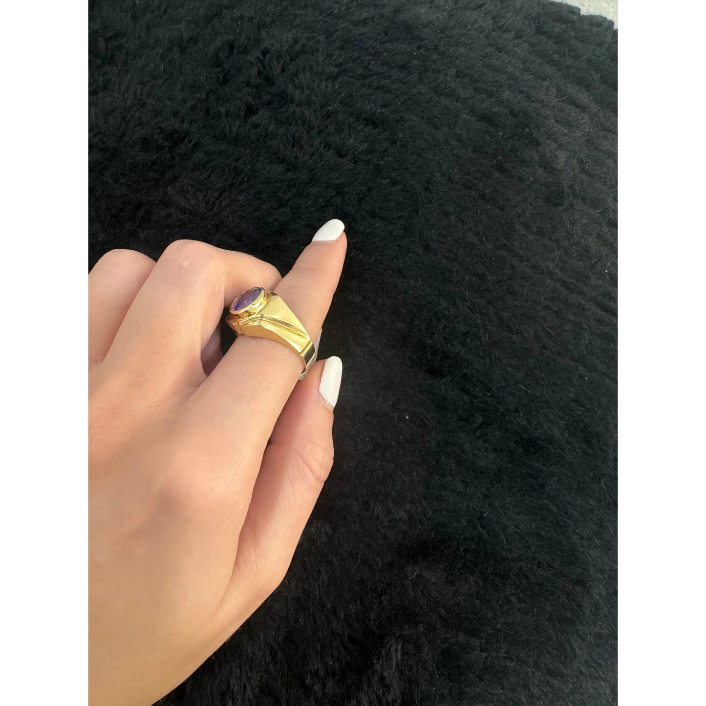 14K Purple Stone Ring