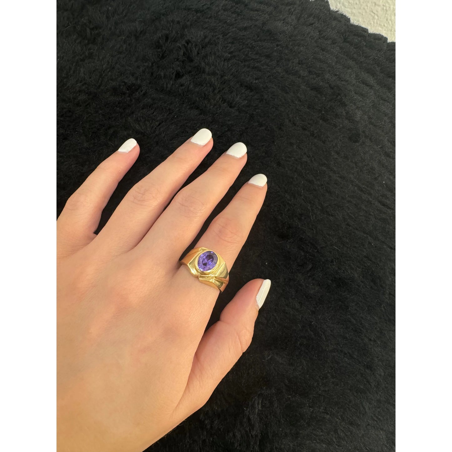 14K Purple Stone Ring