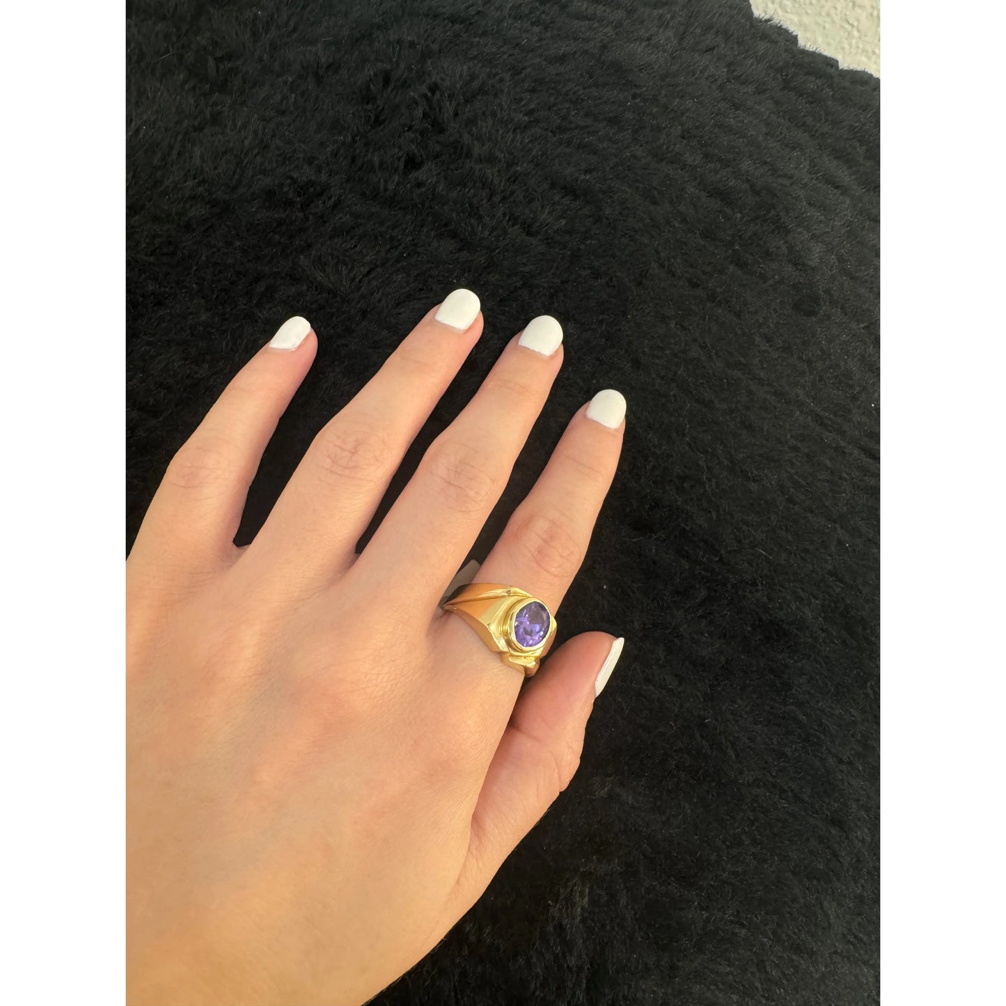 14K Purple Stone Ring