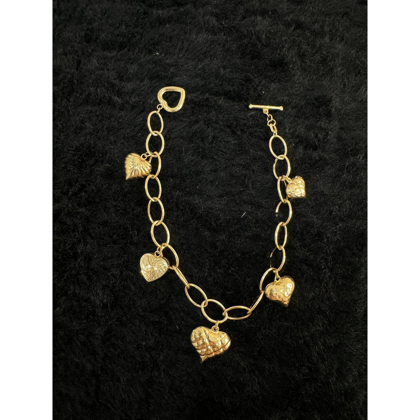 14K Heart Bracelet