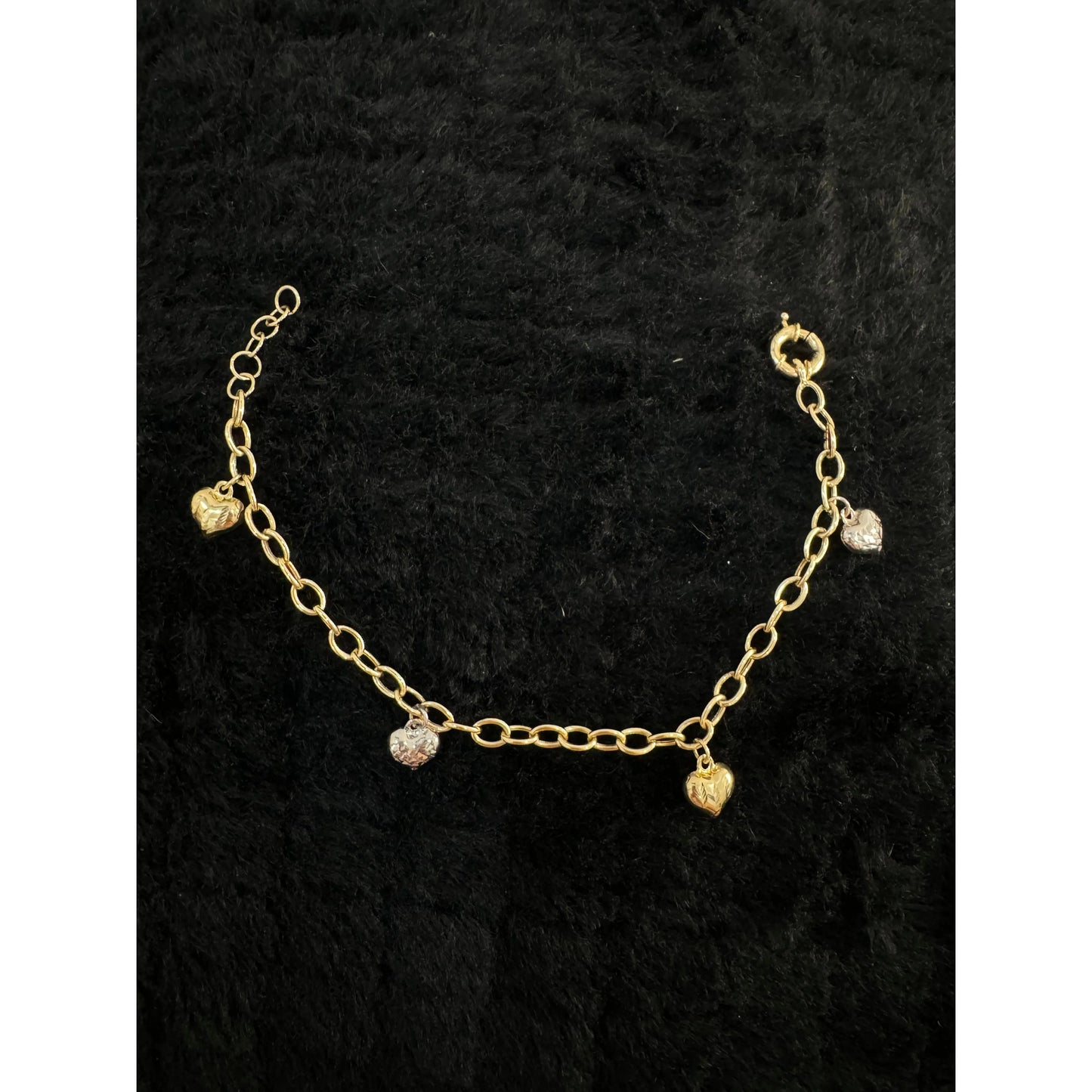 14K Heart Bracelet