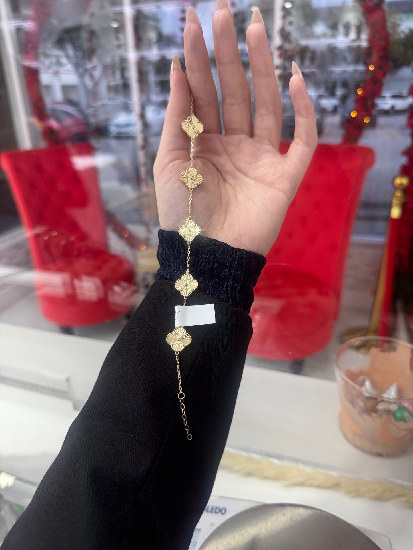 10K Golden Flower Bracelet