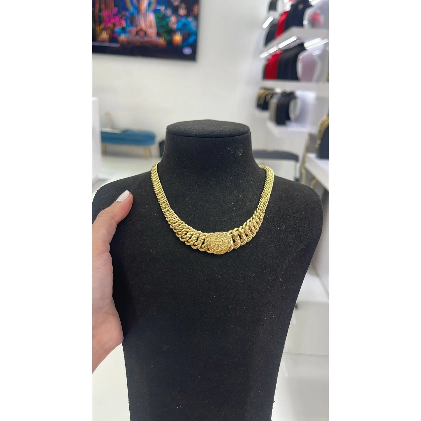 🌴Special Offer 🌴 10k medusa Necklace - Miami Jewelry