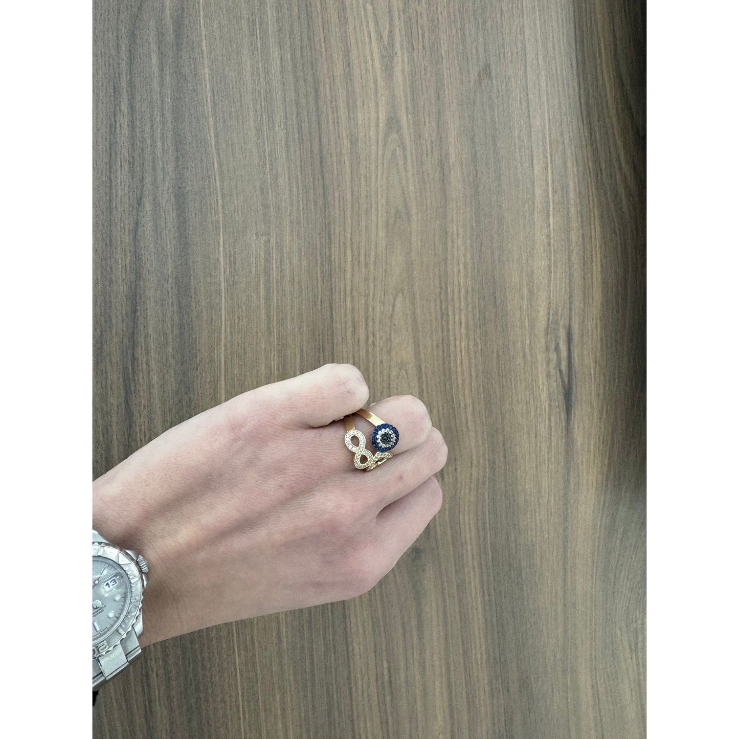 14K Evil Eye Ring