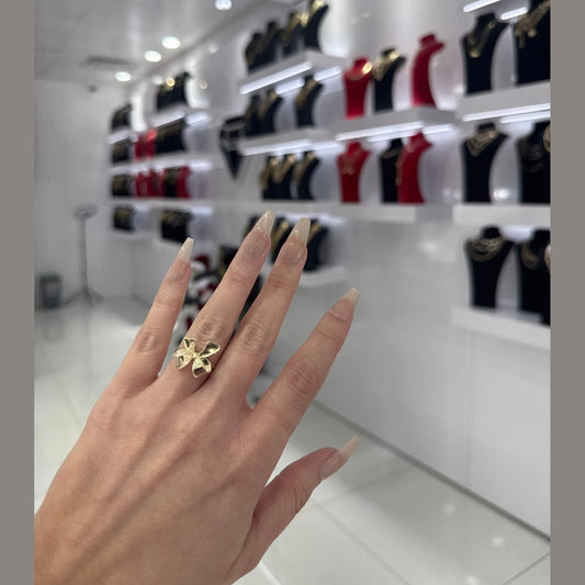 10K Bow Ring - Miami Jewelry