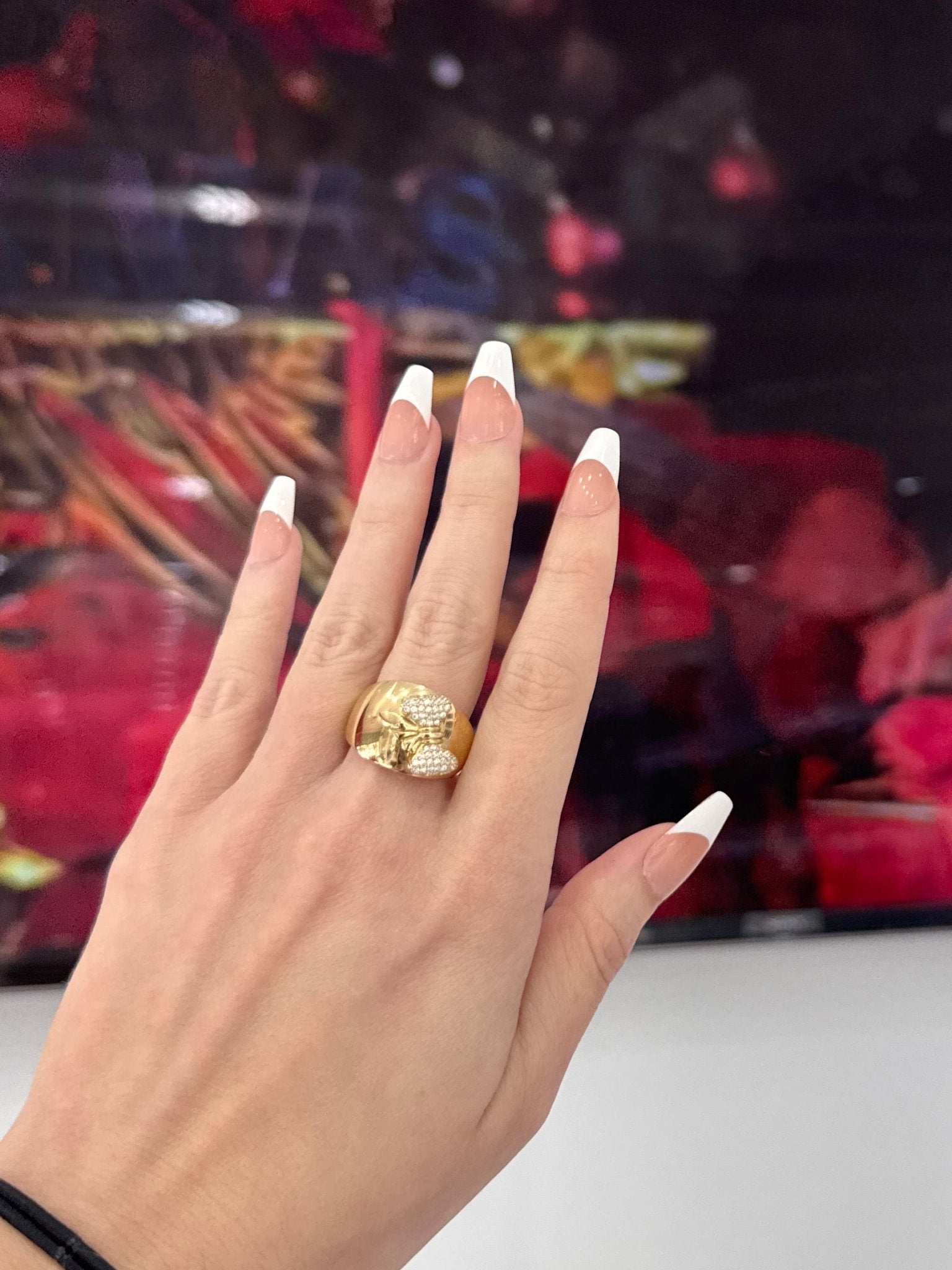 10K Bow Women Ring - Miami Jewelry
