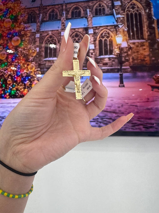 10K Crosses Charm - Miami Jewelry