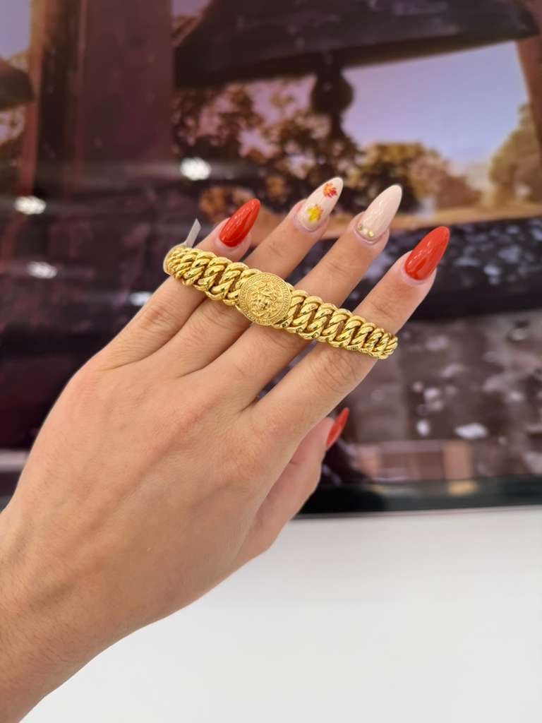 10K Medusa Princess Bracelet - Miami Jewelry