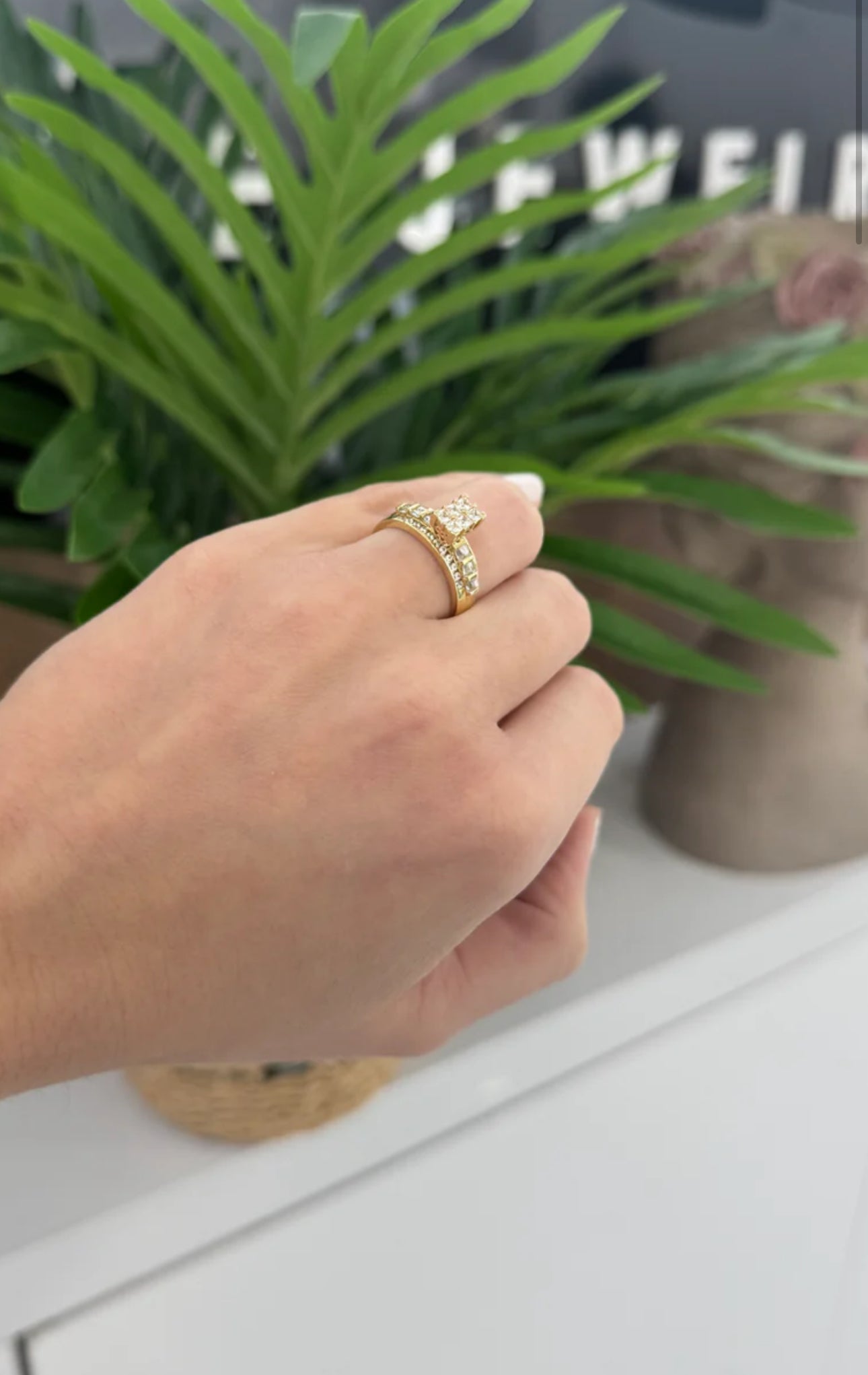 10K Princess Ring - Miami Jewelry