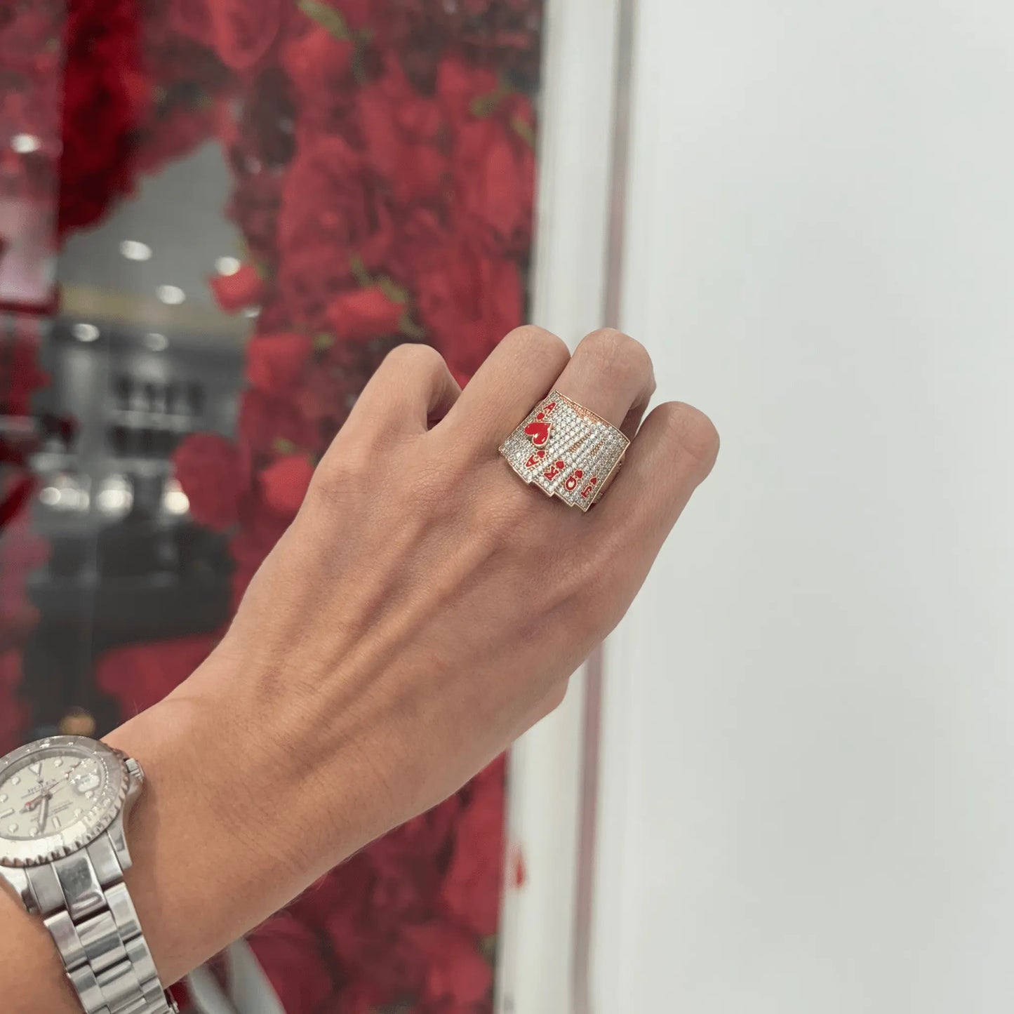 14K Card Ring - Miami Jewelry