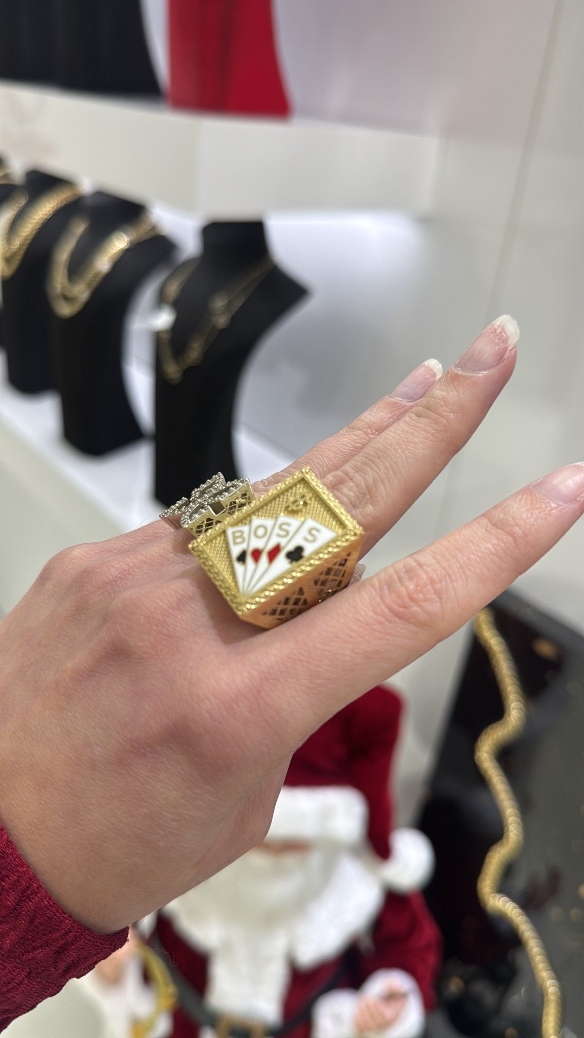 14K Card Ring - Miami Jewelry