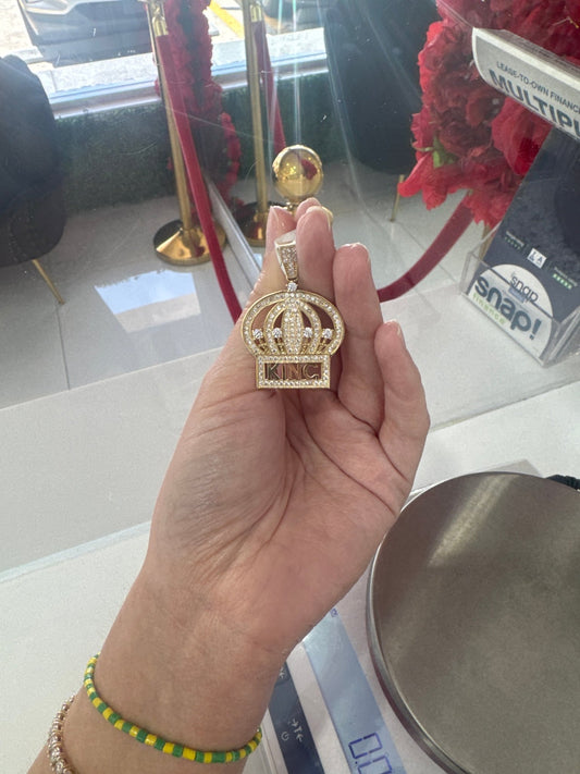 14K Crown Charm - Miami Jewelry