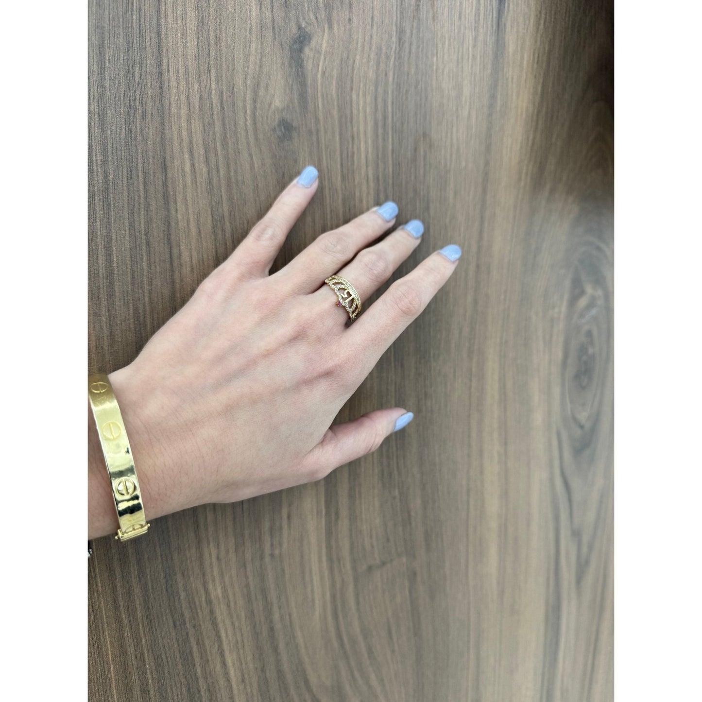 14K Crown Ring - Miami Jewelry
