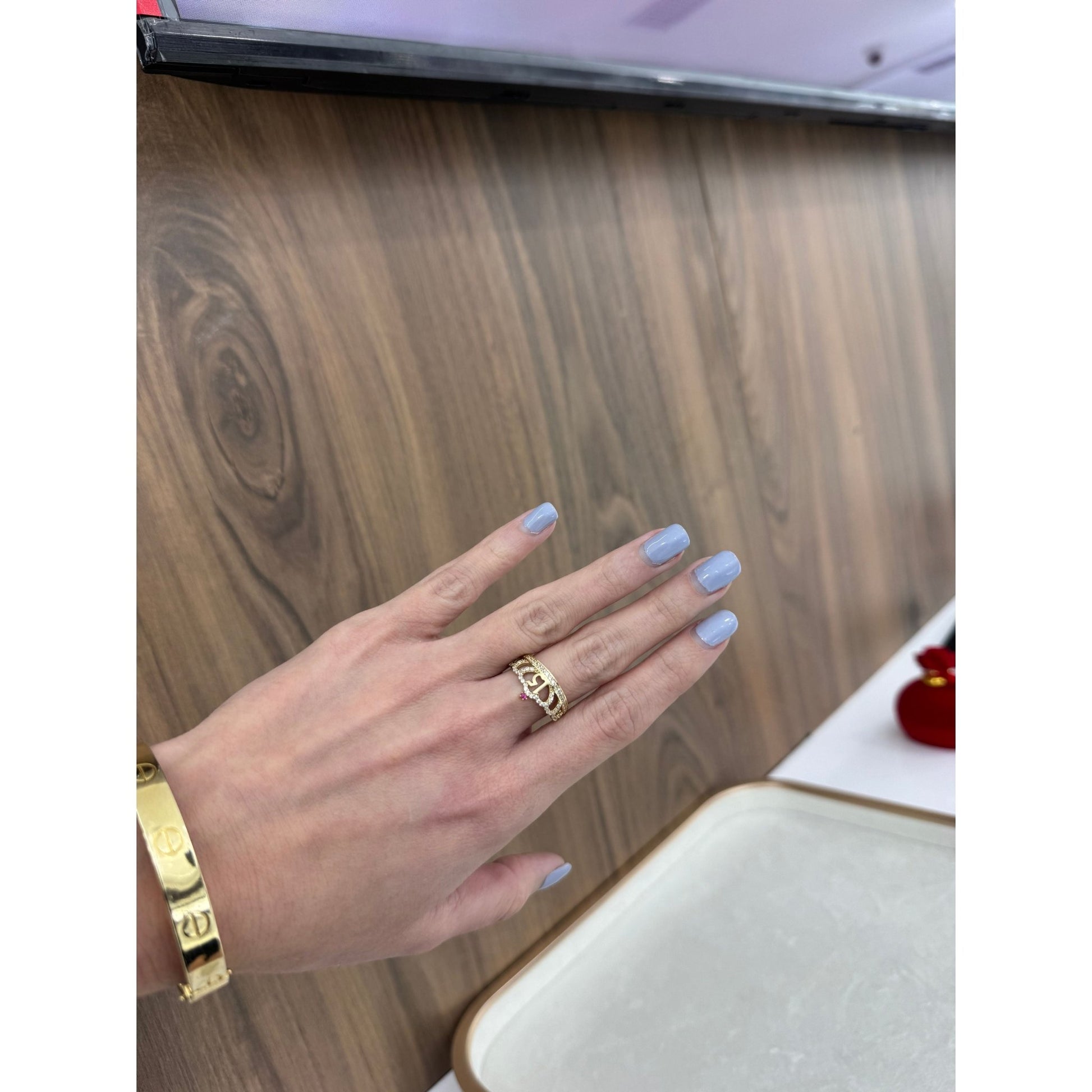 14K Crown Ring - Miami Jewelry
