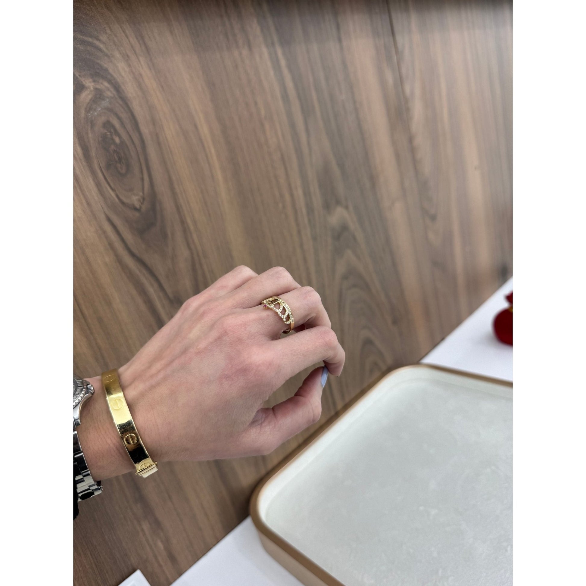 14K Crown Ring - Miami Jewelry