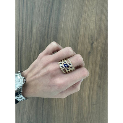 14K Evil Eye Ring - Miami Jewelry