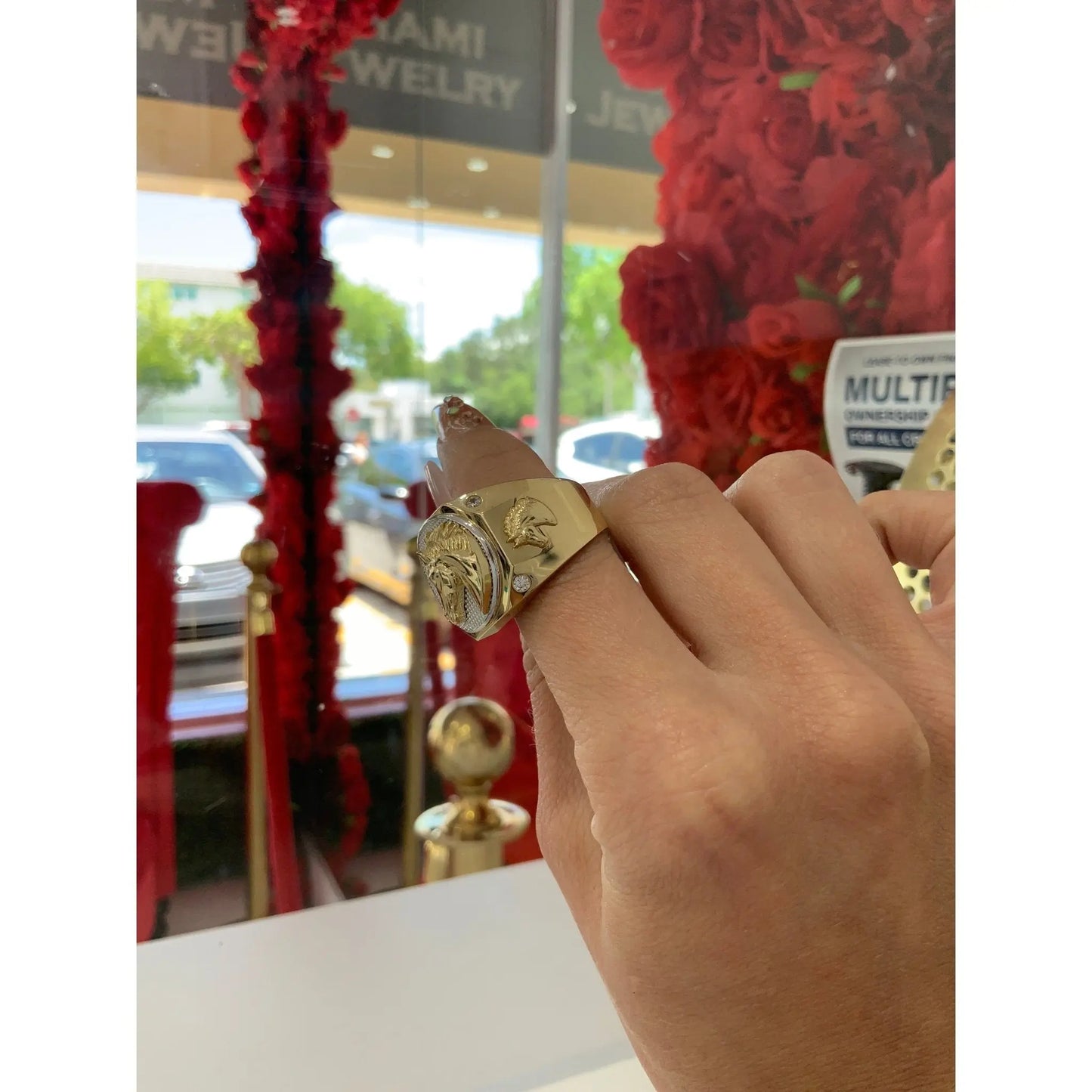 14K Horse Ring - Miami Jewelry