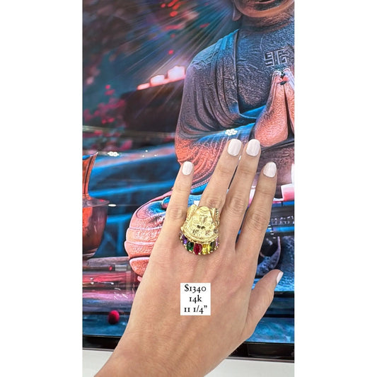 14K Indian Ring - Miami Jewelry