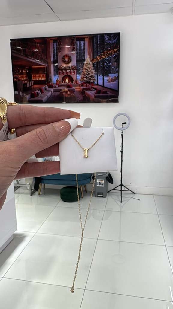14K Initial + Chain - Miami Jewelry