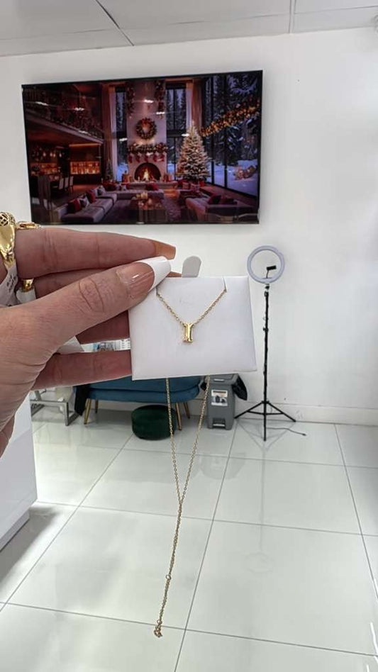 14K Initial + Chain - Miami Jewelry