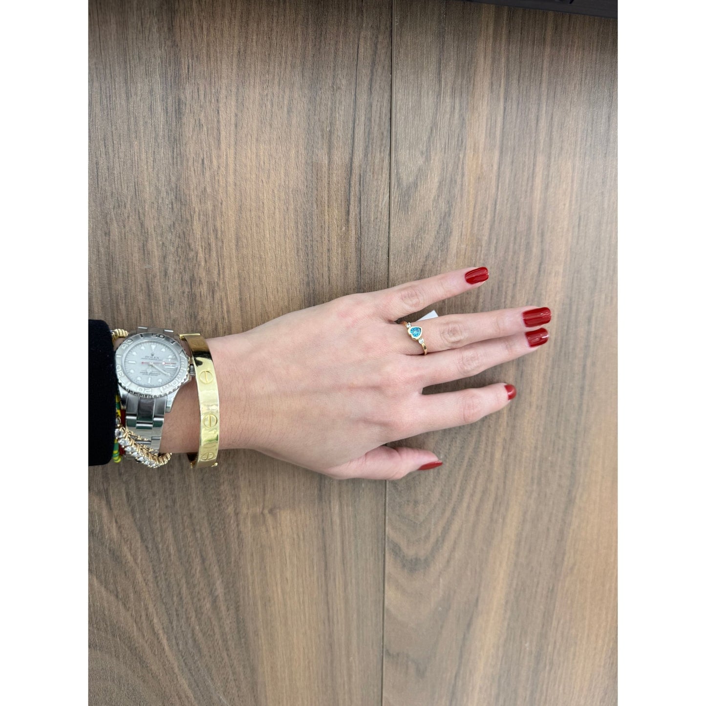 14K Light Blue Ring - Miami Jewelry