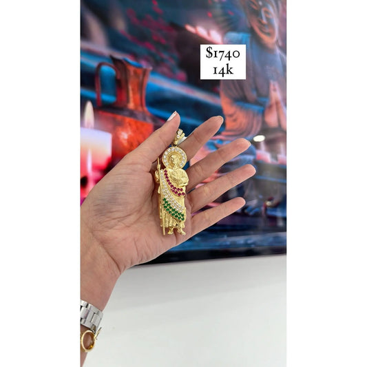 14K San Judas Charm - Miami Jewelry