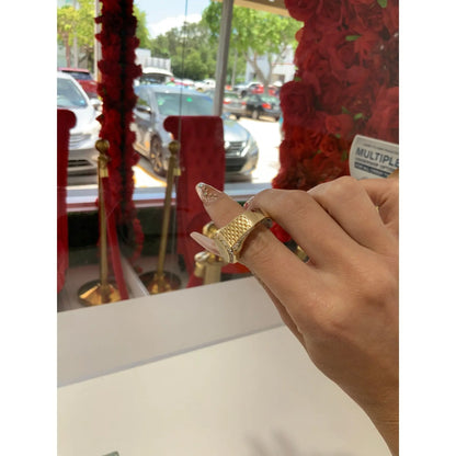 14K Square Ring - Miami Jewelry