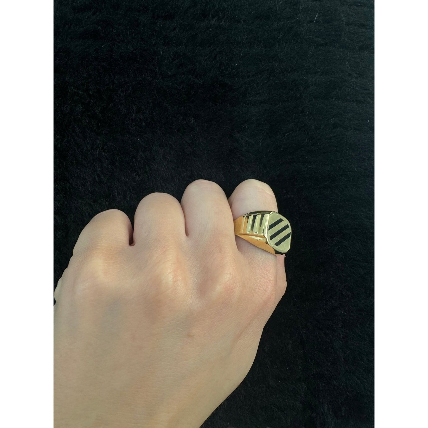 14K Square Ring - Miami Jewelry