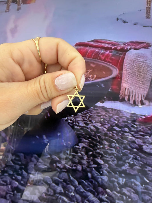 14K Star of David Charm - Miami Jewelry