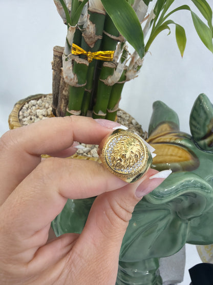 14k Lion Ring