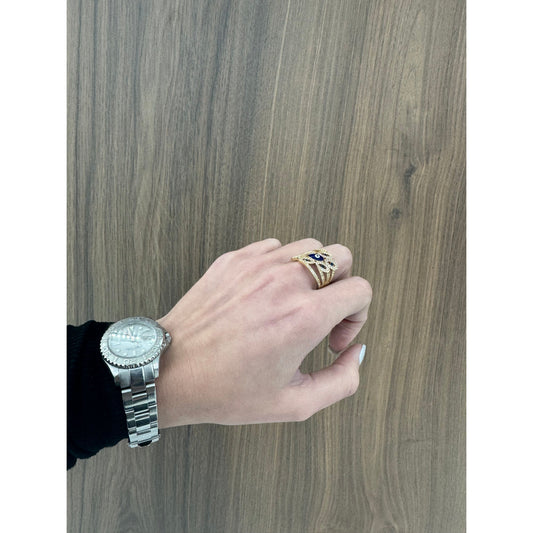 14K Evil Eye Ring