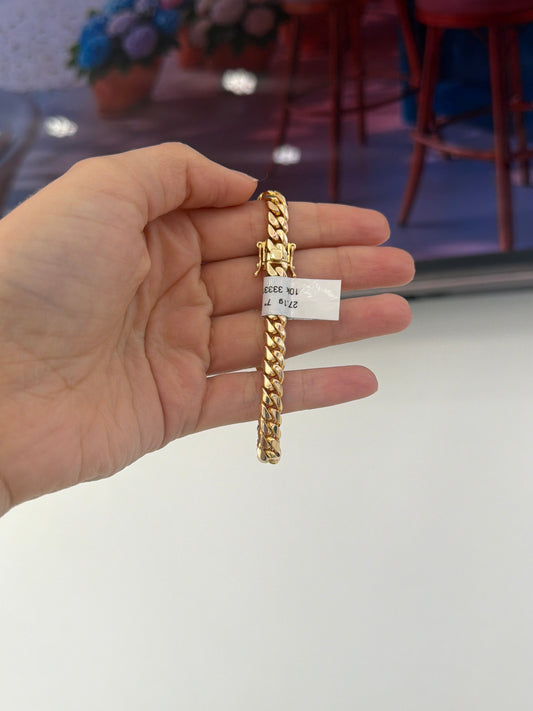10k Cuban link Bracelet