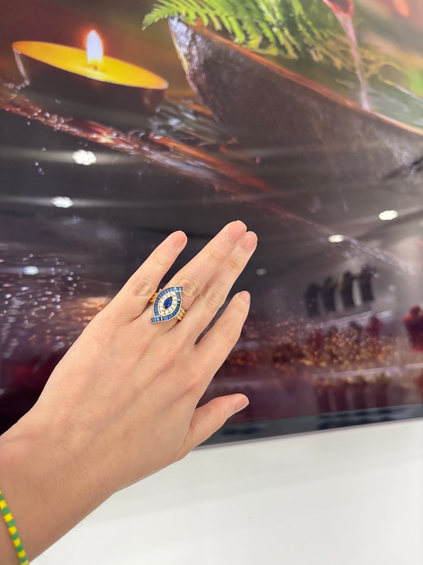 10K Blue Eterna Ring