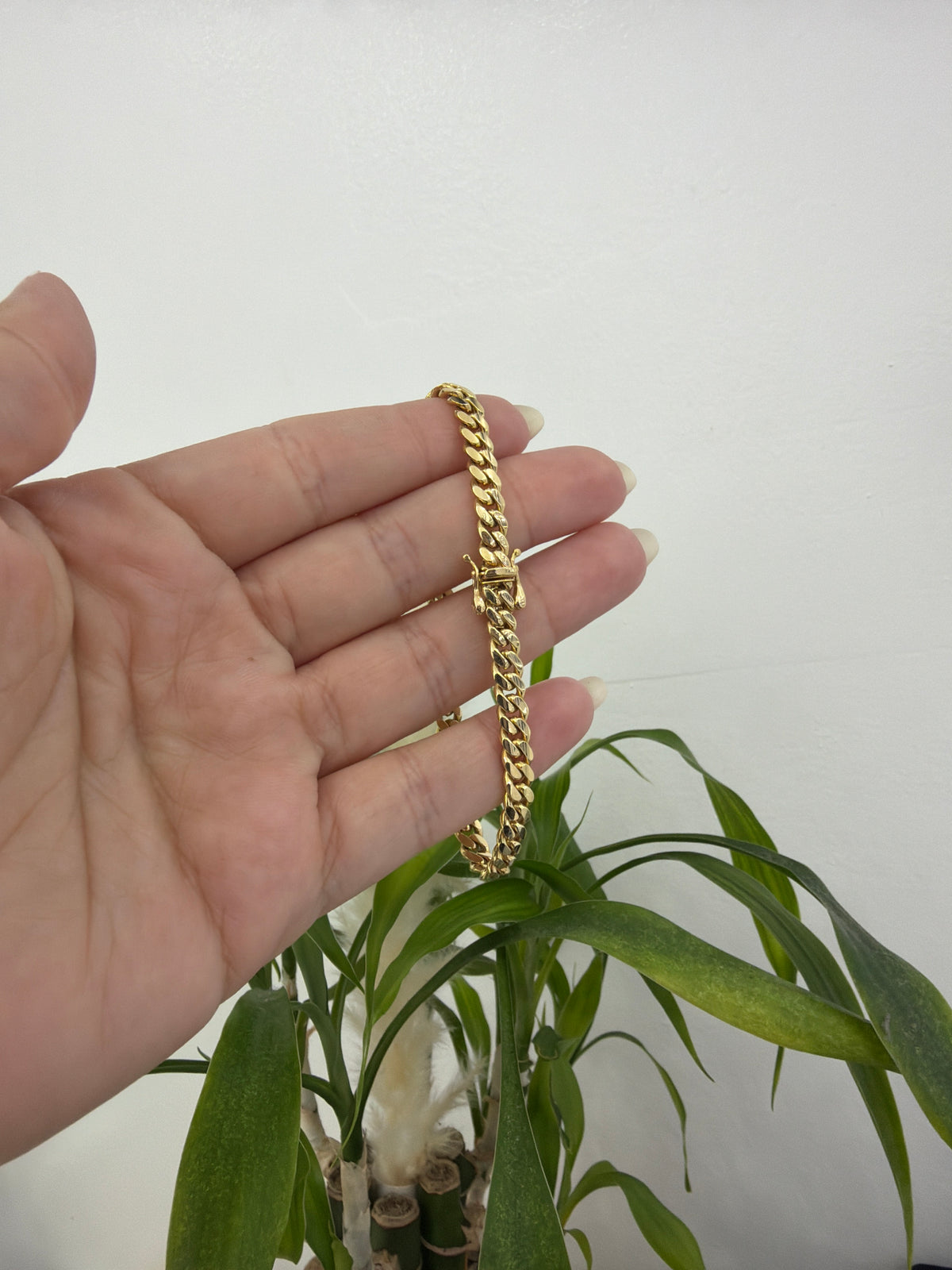 14k Cuban link bracelet