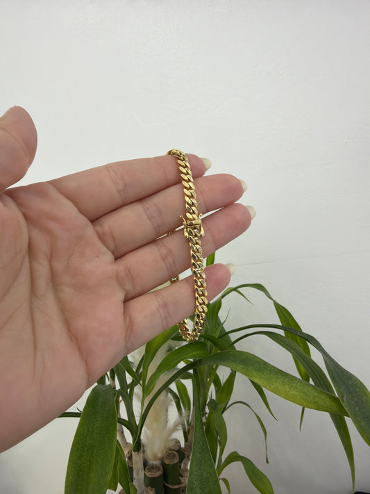 14k Cuban link bracelet