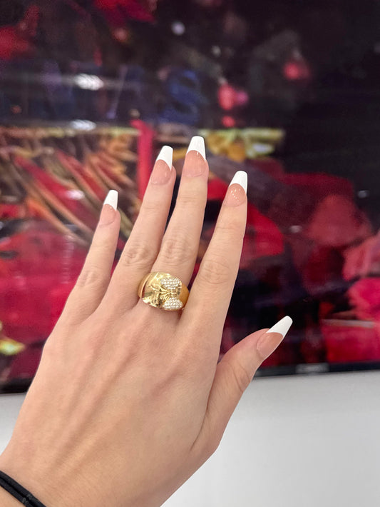 10K Bow Women Ring