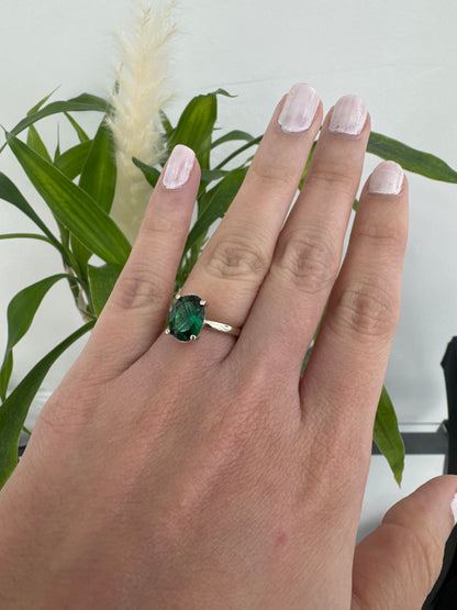 14K Green Stone Ring