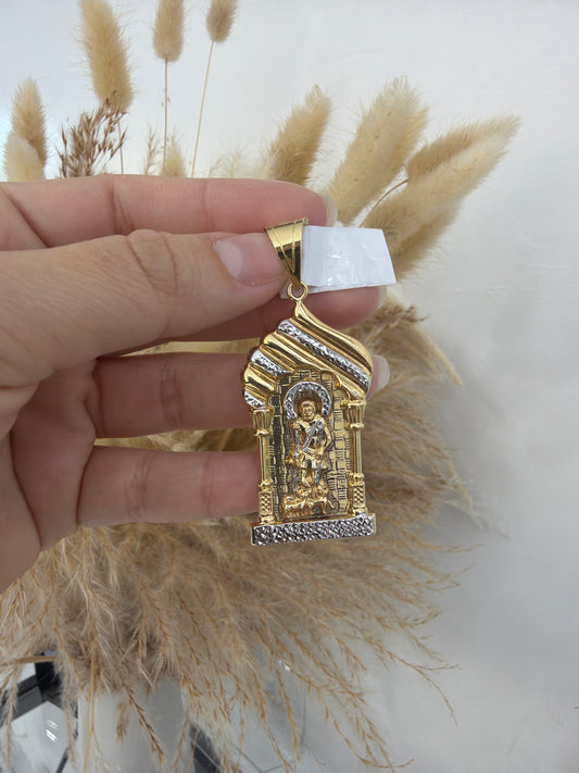 14k San Lazaro charm
