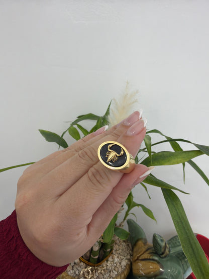 14k scorpion ring