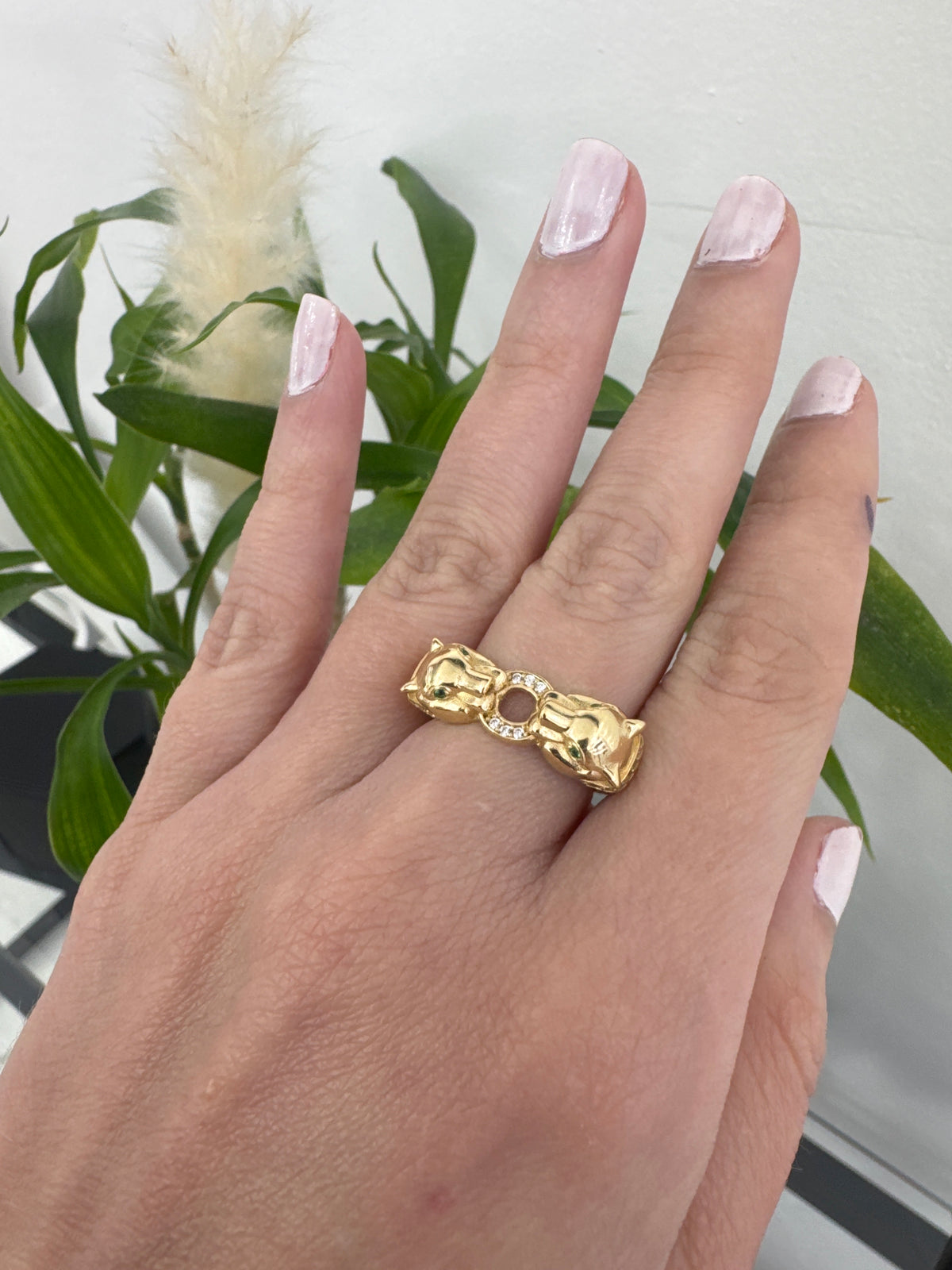 14K Panther Ring