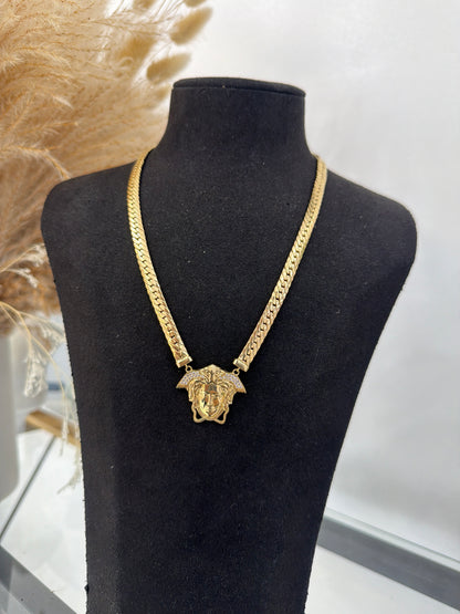 10k Medusa Necklace