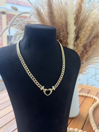 10k heart necklace