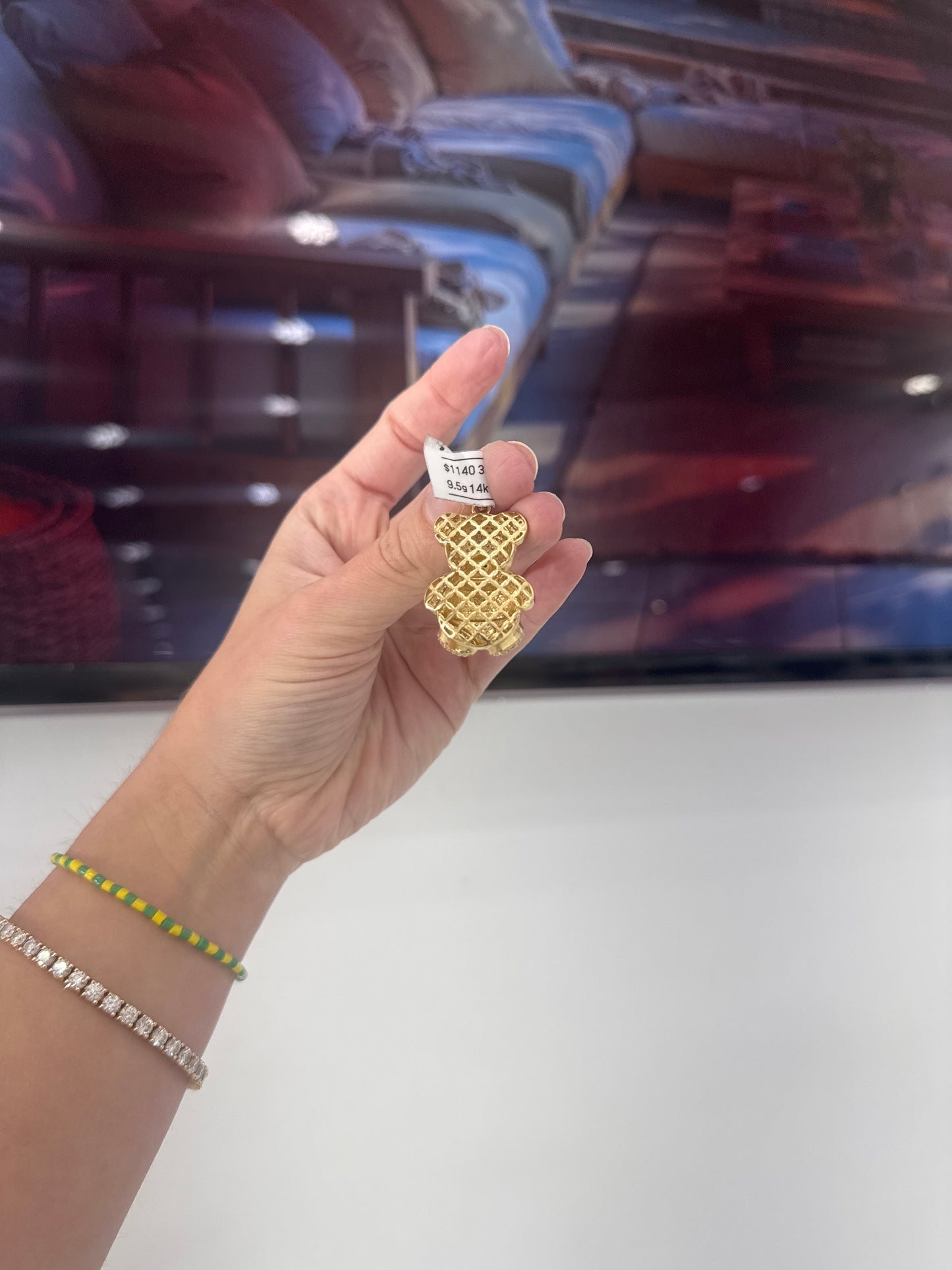 14K Bear Charm