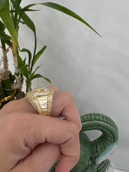 10K Lion Ring
