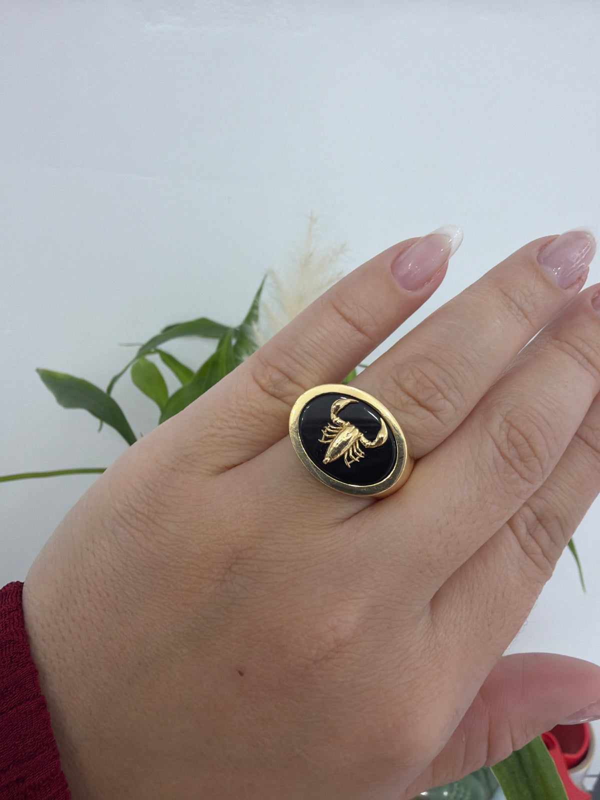 14k scorpion ring