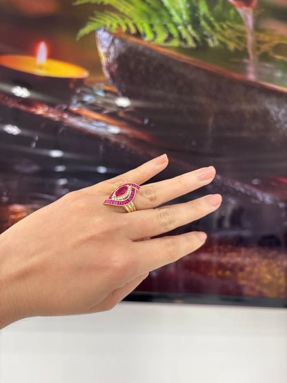 10K Red Eterna Ring