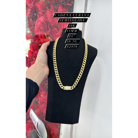 10K Semi Cuban Link Chain