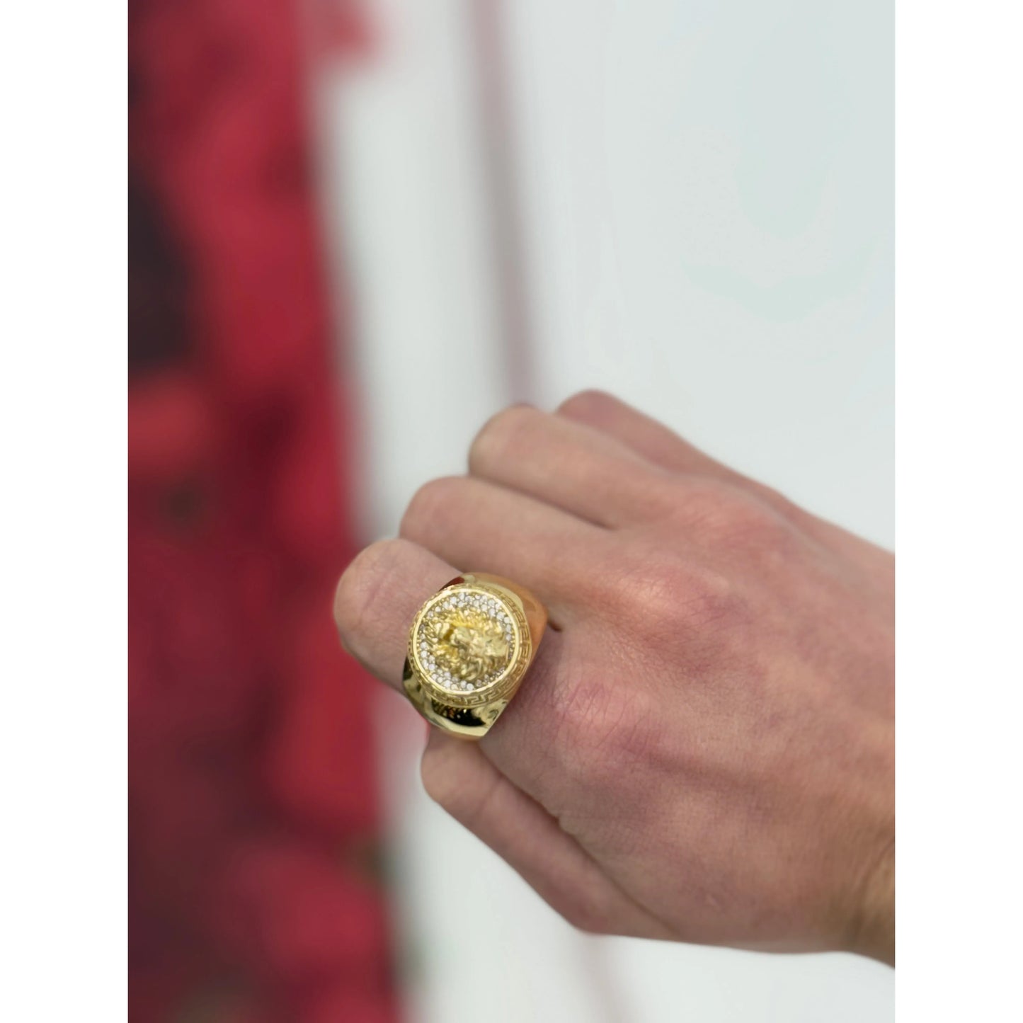 14K Lion Ring