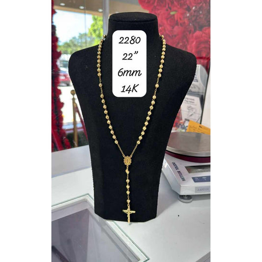 14K Rosario Necklace