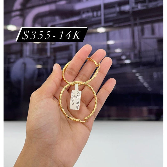 14K Big Hoop